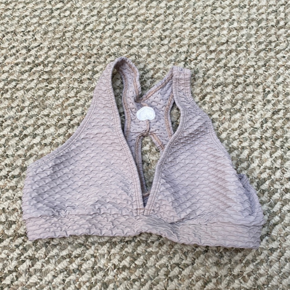 Purple croco booty by brabants sports bra